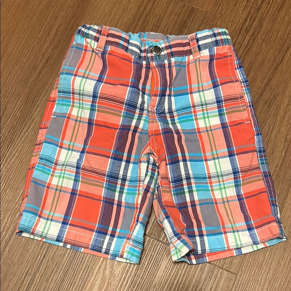 Nautica Kids Plaid Shorts - Red, Blue, Green